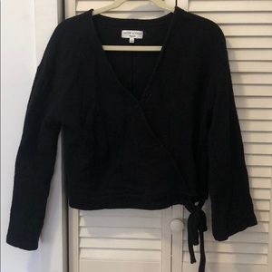 Black Wrap Madewell Shirt
